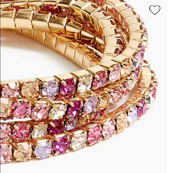 J. Crew Crystal Stretch Bracelets. Set of 5. - Picture 6 of 11
